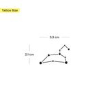 Löwe Konstellation Tattoo