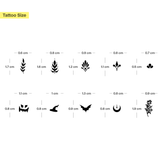 Tatuaggi per le dita minimal a tema Halloween