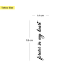 Tatuaggio "forever in my heart"