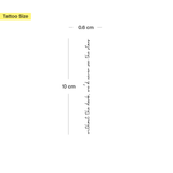 Tatuaggio "without the dark we'd never see the stars"