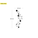 Tatuaggio sentiero di stelle