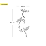 Tatuaggio piccoli draghi