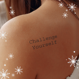 Scritta "Challenge Yourself"