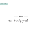 Scritta "Prioritize yourself"