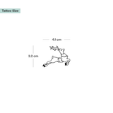 Renna con lucine di Natale