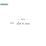 Scritta "Let it snow"