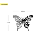 Tatuaggio farfalla stile semi-fluido
