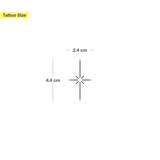 Tatuaggio Linea di stelle