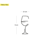 Weinglas Tattoo