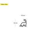 Kleiner Brontosaurus Tattoo