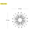 Tatuaggio sole eccentrico