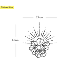 Tatuaggio sole e loto