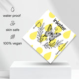 Tatuaggio farfalla nel ramo di alloro