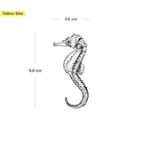 Tatuaggio cavalluccio marino grande