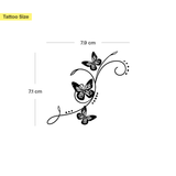 Tatuaggio rampicante di farfalle