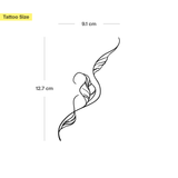 Tatuaggio rampicante di piante