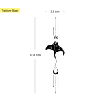 Tatuaggio ornamentale di manta ray