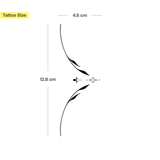 Tatuaggio bellissimo elemento simmetrico pianta