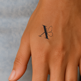 Farfalla con iniziali (A-Z)