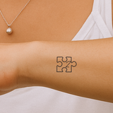 pezzo del puzzle con iniziali (A-Z)
