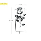 Tatuaggio Rosa con cornice