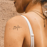 Nota musicale e battito del cuore