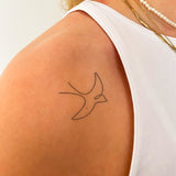 Uccello a tratto continuo