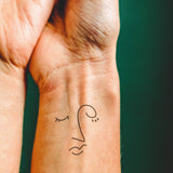 Disegno astratto viso