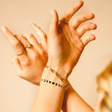 Scritta "Balance" con luna & Fasi lunari - Confezione doppia