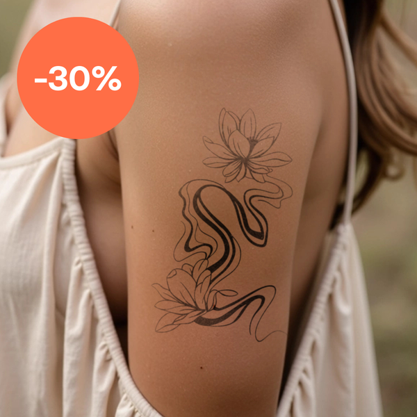 Tatuaggio loto che si scioglie
