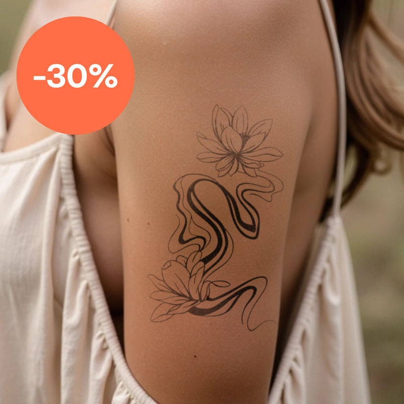 Tatuaggio loto che si scioglie