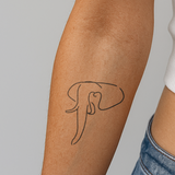 Disegno astratto elefante