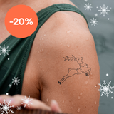 Renna con lucine di Natale