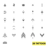 Bundle di tatuaggi sulle dita