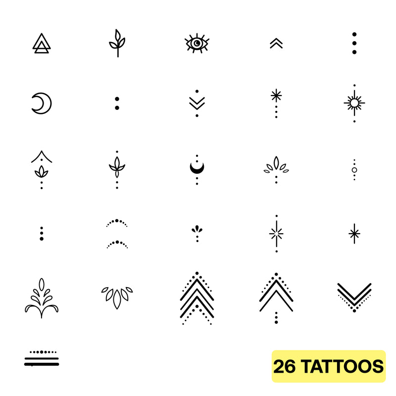 Bundle di tatuaggi sulle dita