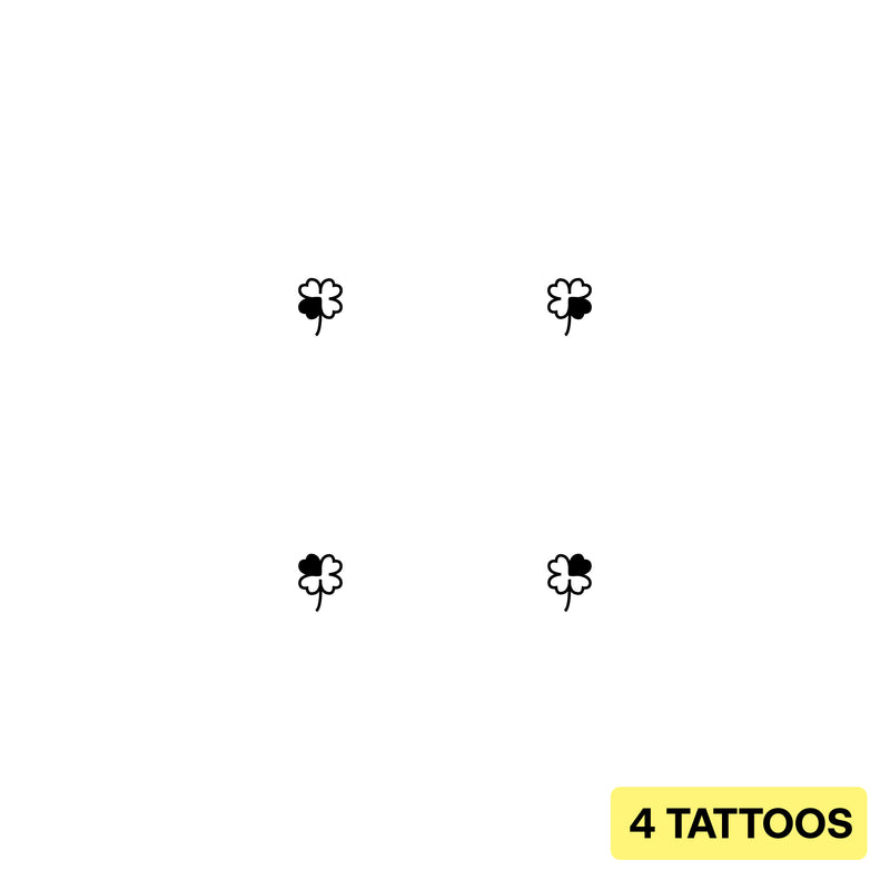Bundle tatuaggi quadrifoglio dell'amicizia