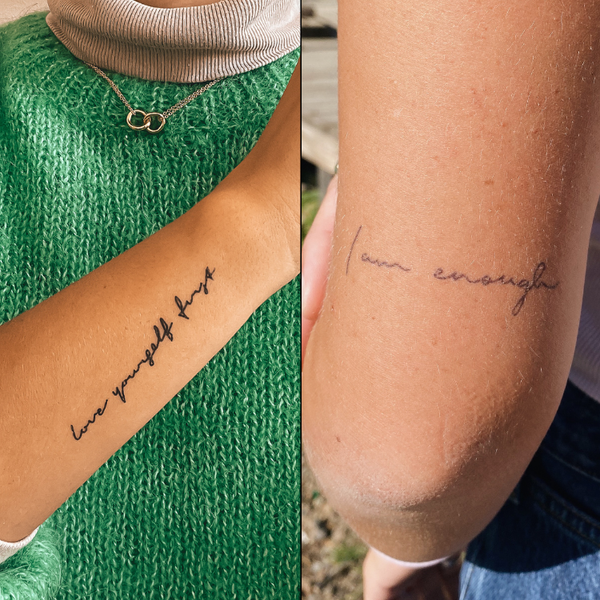 Love yourself first & I am enough - Confezione doppia