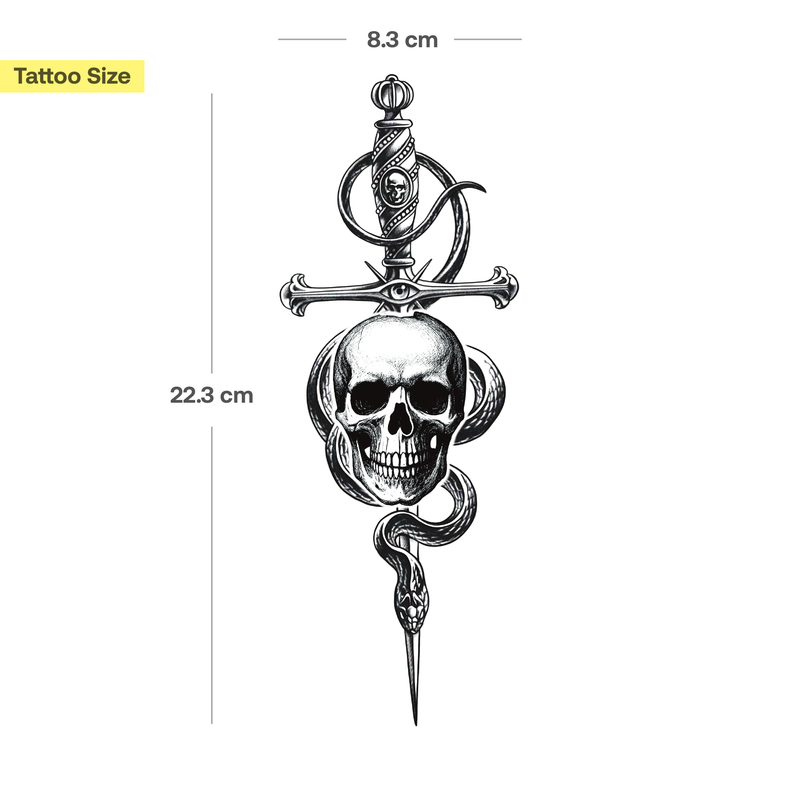 Tatuaggio Pugnale e serpente