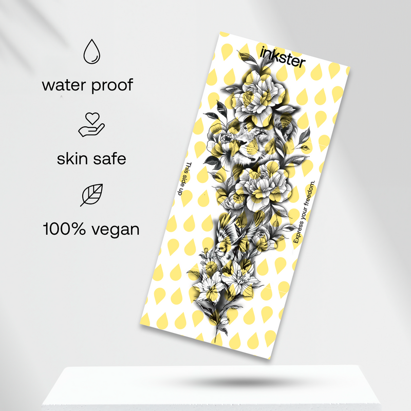 Manica Leone nel mare di fiori