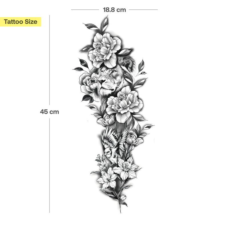 Manica Leone nel mare di fiori