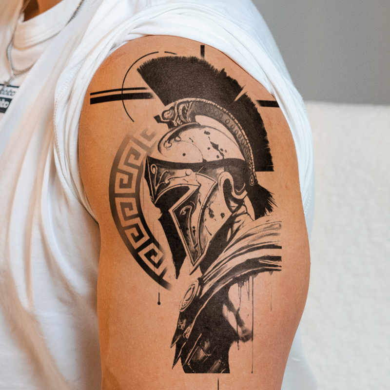 Tatuaggio Coraggio spartano