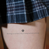 Tatuaggio Harry Potter -The things we lose have a way of coming back to us in the end