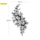 Wildblumen-Zweig Tattoo