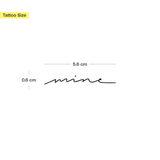 Scritta "Mine" - Confezione doppia