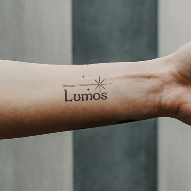 Harry Potter Zauberspruch Lumos Tatto