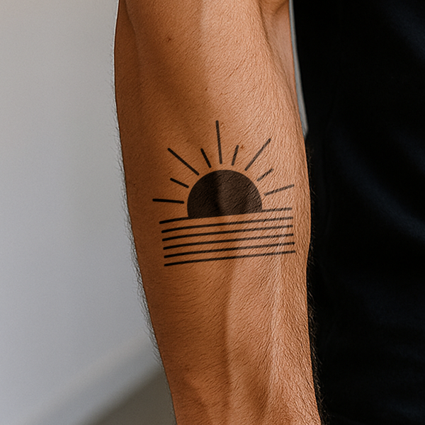Tatuaggio alba geometrica