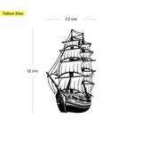 Tatuaggio grande nave pirata
