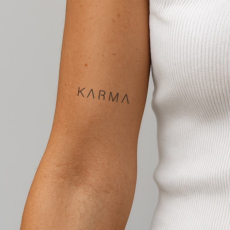 Scritta "Karma"