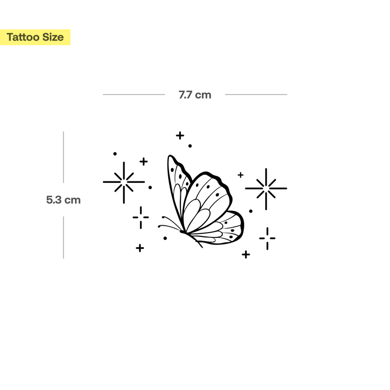 Tatuaggio farfalla 2000