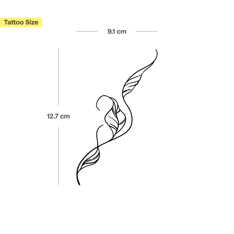 Tatuaggio rampicante di piante